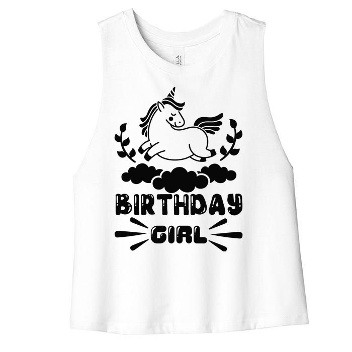 Birthday Girl Women's Racerback Cropped Tank