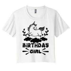 Birthday Girl Women's Crop Top Tee