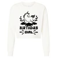 Birthday Girl Cropped Pullover Crew