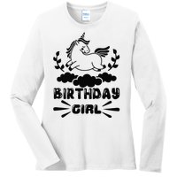 Birthday Girl Ladies Long Sleeve Shirt