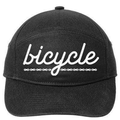 Bicycle Graphic Bicycle Cycling 7-Panel Snapback Hat