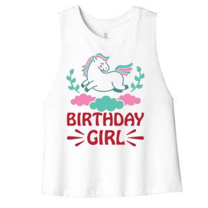 Birthday Girl Women's Racerback Cropped Tank