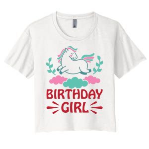 Birthday Girl Women's Crop Top Tee