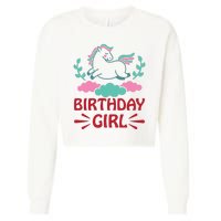 Birthday Girl Cropped Pullover Crew