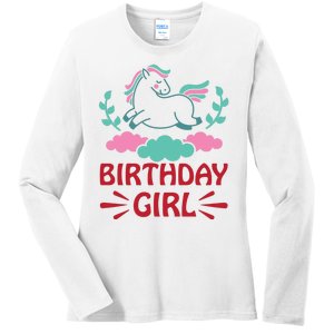 Birthday Girl Ladies Long Sleeve Shirt