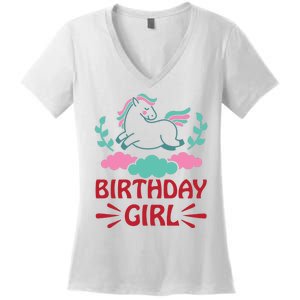 Birthday Girl Women's V-Neck T-Shirt