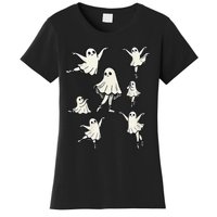 Ballet Ghost Ballet Dancer Spooky Dance Teacher Halloween Gift Women's T-Shirt