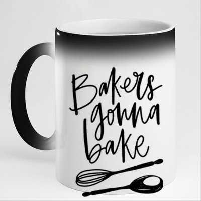 Bakers Gonna Bake Gift 11oz Black Color Changing Mug