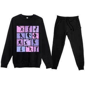 Basketball Girl Premium Crewneck Sweatsuit Set