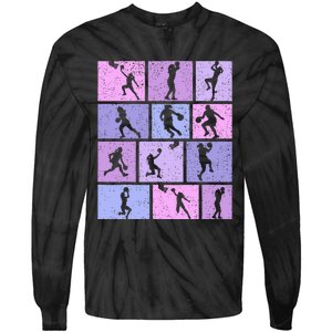 Basketball Girl Tie-Dye Long Sleeve Shirt