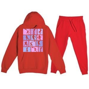 Basketball Girl Premium Hooded Sweatsuit Set