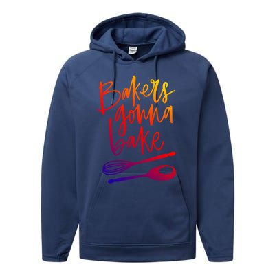 Bakers Gonna Bake Gift Performance Fleece Hoodie