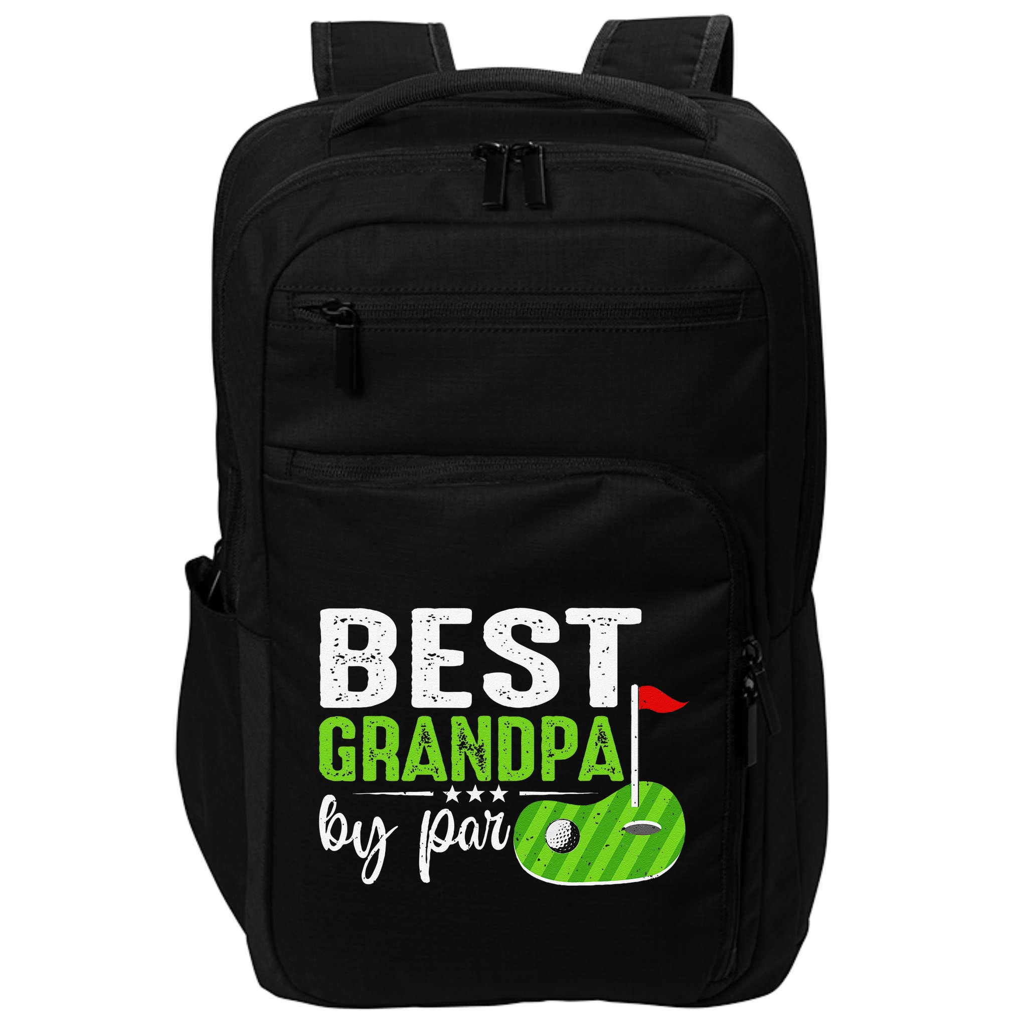 Best Grandpa By Par FatherS Day Golf Sports Lover Grandpa Impact Tech Backpack
