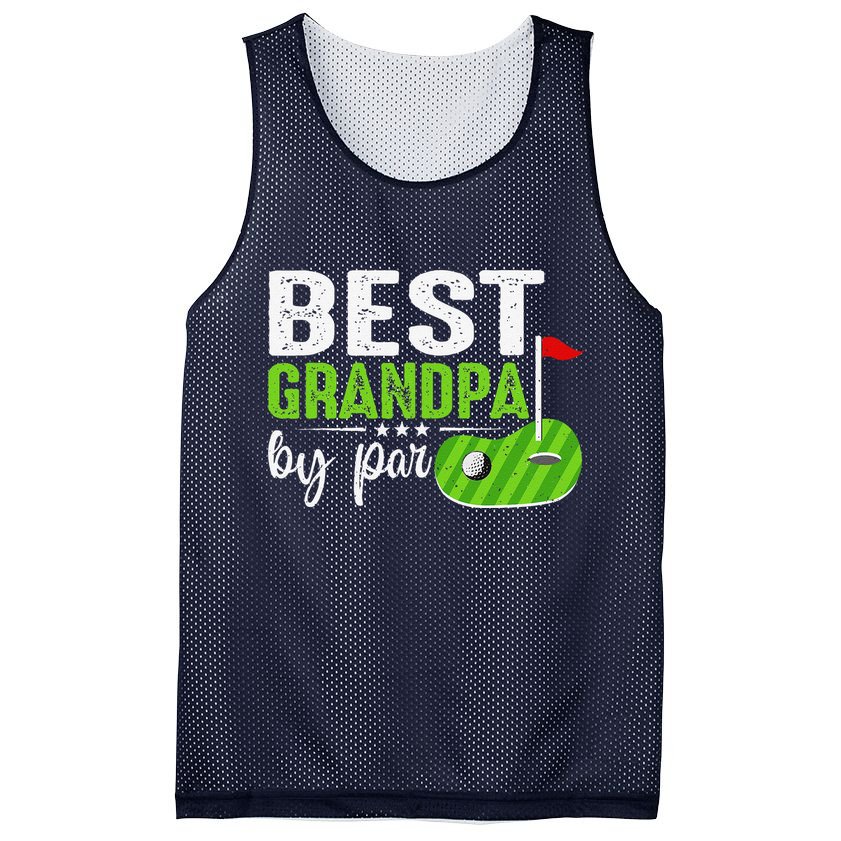 Best Grandpa By Par FatherS Day Golf Sports Lover Grandpa Mesh Reversible Basketball Jersey Tank