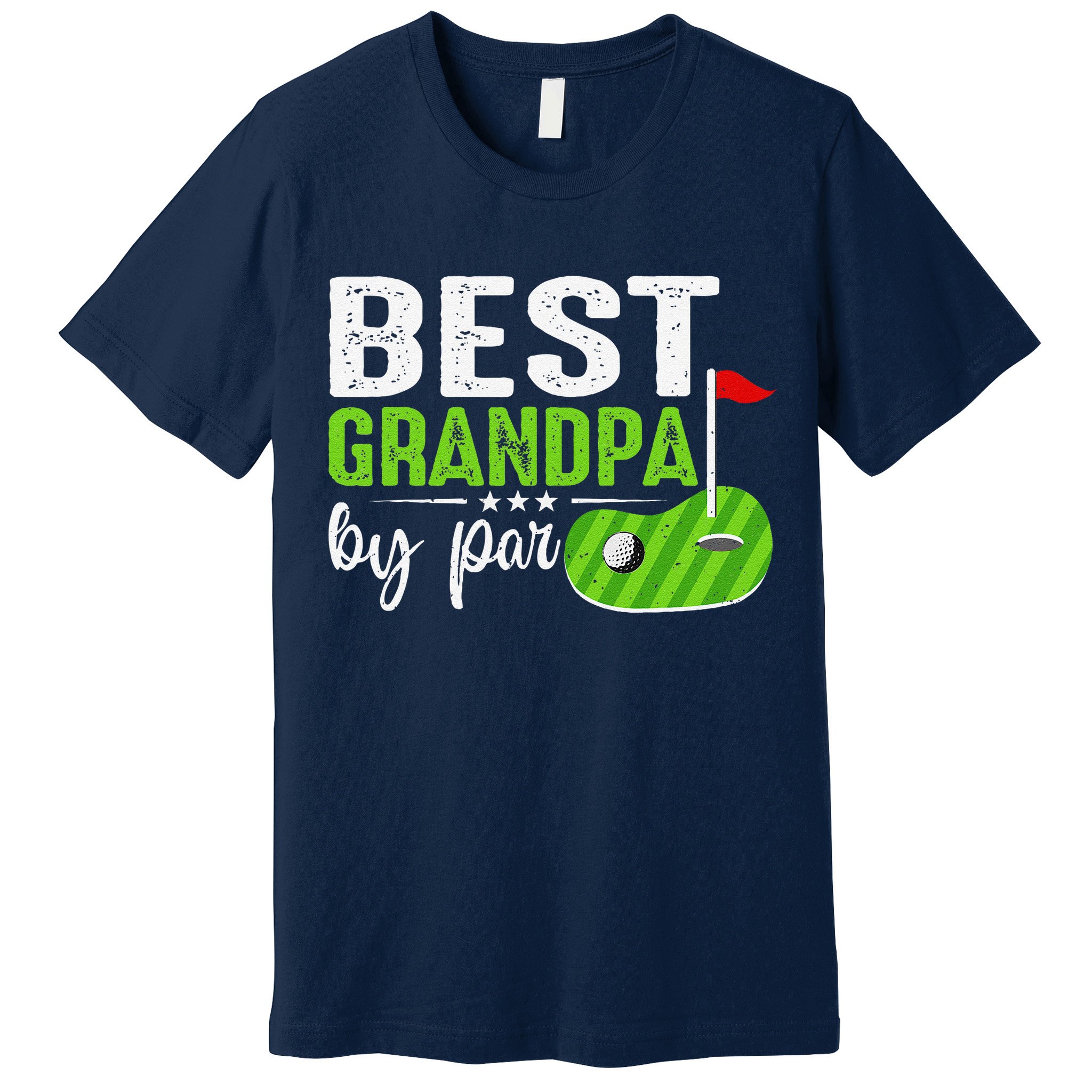 Best Grandpa By Par FatherS Day Golf Sports Lover Grandpa Premium T-Shirt
