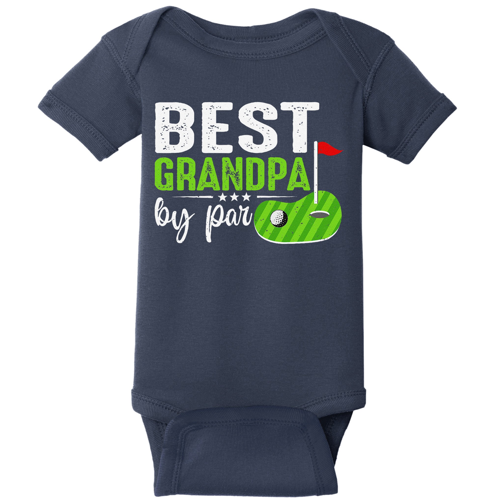 Best Grandpa By Par FatherS Day Golf Sports Lover Grandpa Baby Bodysuit