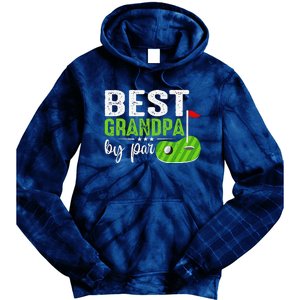 Best Grandpa By Par FatherS Day Golf Sports Lover Grandpa Tie Dye Hoodie