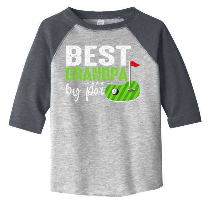Best Grandpa By Par FatherS Day Golf Sports Lover Grandpa Toddler Fine Jersey T-Shirt