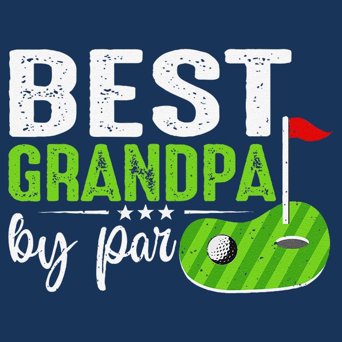 Best Grandpa By Par FatherS Day Golf Sports Lover Grandpa Toddler T-Shirt