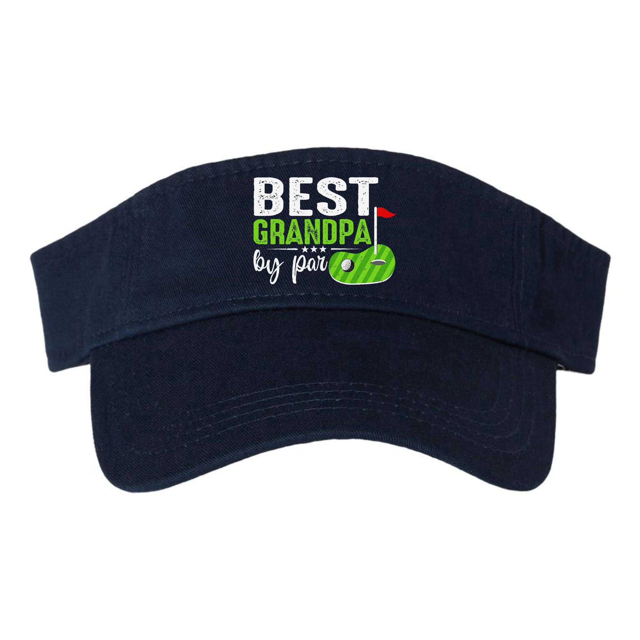 Best Grandpa By Par FatherS Day Golf Sports Lover Grandpa Visor
