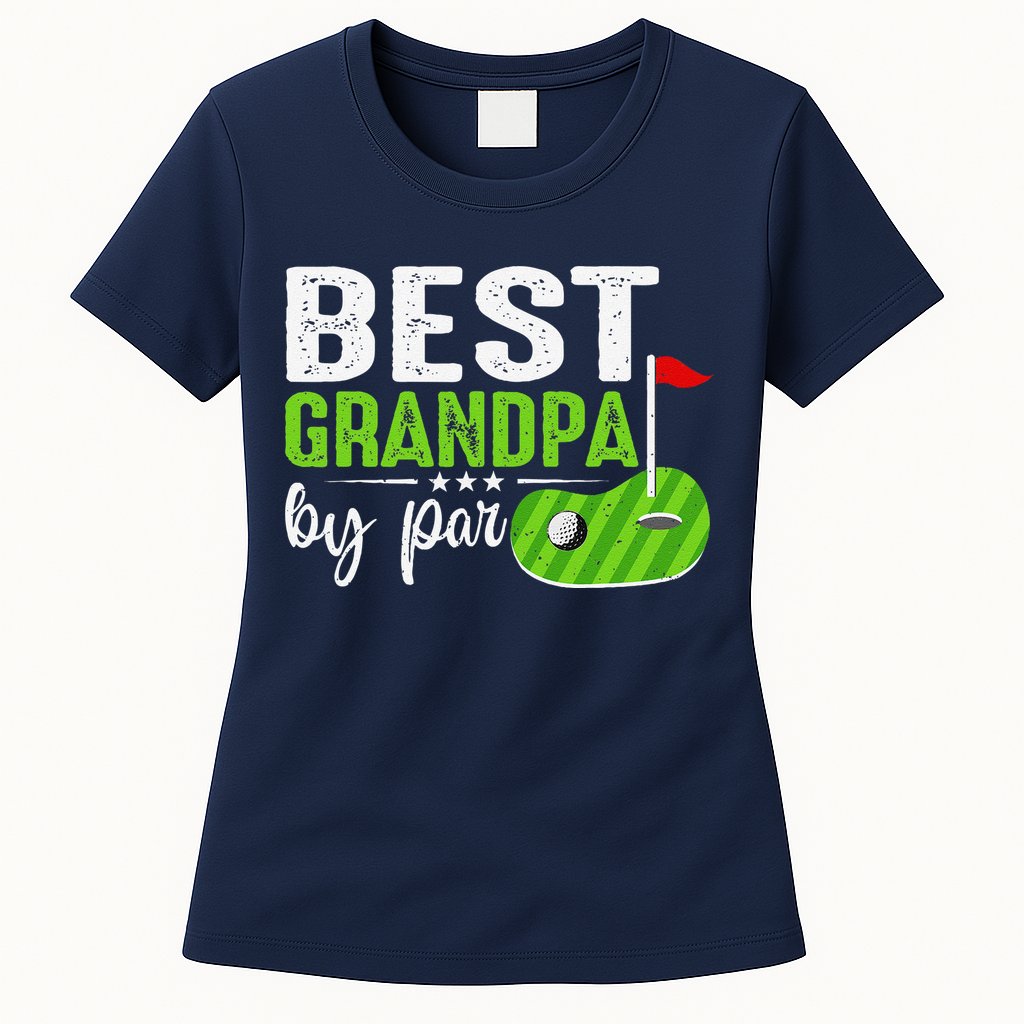 Best Grandpa By Par FatherS Day Golf Sports Lover Grandpa Womens T-Shirt