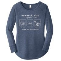 BJJ Gifts Beginner Jiu Jitsu Guide Funny Brazilian Jiu Jitsu Women's Perfect Tri Tunic Long Sleeve Shirt