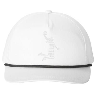 Basketball Girl Snapback Five-Panel Rope Hat