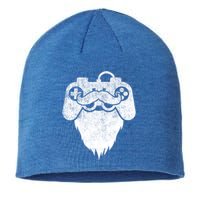 Bearded Gamer Beard Dad Gaming Cool Videogame Controller Gift Sustainable Beanie