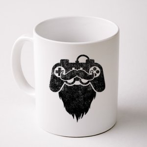 Bearded Gamer Beard Dad Gaming Cool Videogame Controller Gift Coffee Mug