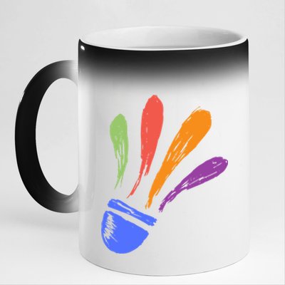 Badminton Gift 11oz Black Color Changing Mug