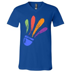 Badminton Gift V-Neck T-Shirt