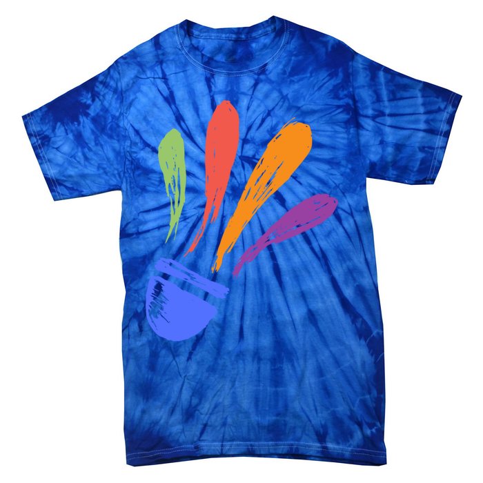 Badminton Gift Tie-Dye T-Shirt