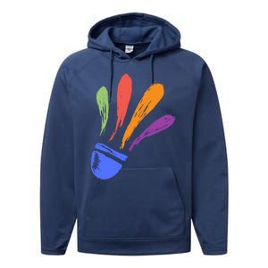 Badminton Gift Performance Fleece Hoodie