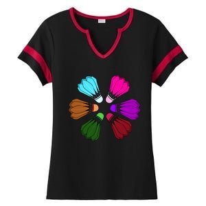 Badminton Gift Ladies Halftime Notch Neck Tee