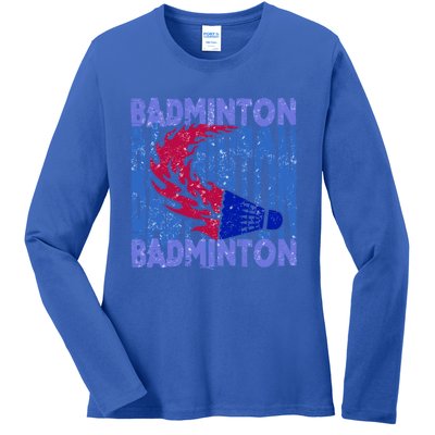 Badminton Gift Ladies Long Sleeve Shirt