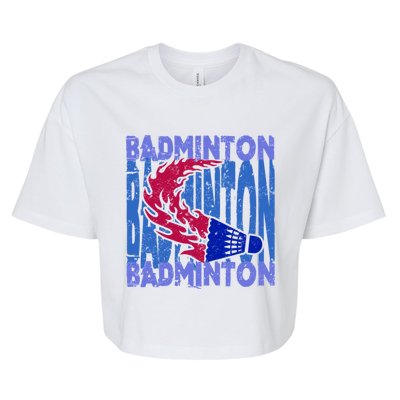 Badminton Gift Bella+Canvas Jersey Crop Tee