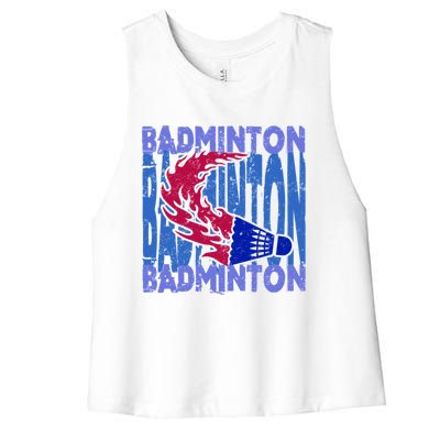 Badminton Gift Women's Racerback Cropped Tank