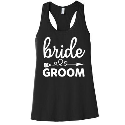 Bride Groom Women's Racerback Tank