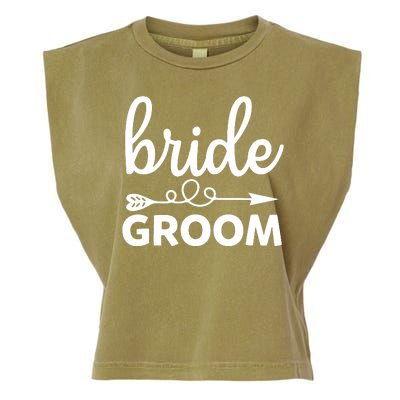 Bride Groom Garment-Dyed Women's Muscle Tee