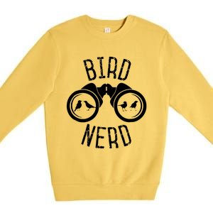 Birdwatcher Gifts Birdwatching Bird Nerd Premium Crewneck Sweatshirt