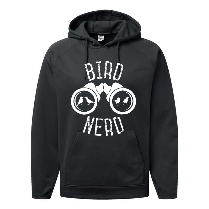 Birdwatcher Gifts Birdwatching Bird Nerd Performance Fleece Hoodie