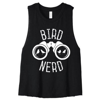 Birdwatcher Gifts Birdwatching Bird Nerd Women's Racerback Cropped Tank