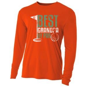 Best Grandpa By Par FatherS Day Golf Grandad Golfing Gift Cooling Performance Long Sleeve Crew