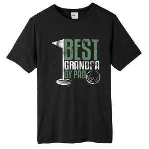 Best Grandpa By Par FatherS Day Golf Grandad Golfing Gift Tall Fusion ChromaSoft Performance T-Shirt