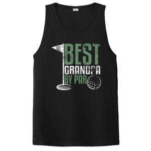 Best Grandpa By Par FatherS Day Golf Grandad Golfing Gift PosiCharge Competitor Tank