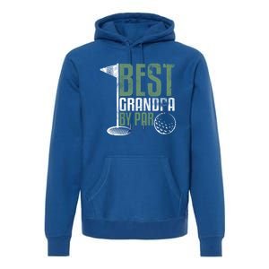 Best Grandpa By Par FatherS Day Golf Grandad Golfing Gift Premium Hoodie