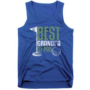 Best Grandpa By Par FatherS Day Golf Grandad Golfing Gift Tank Top