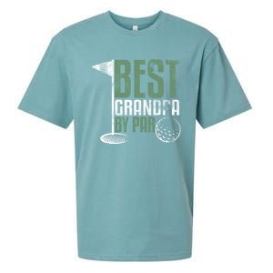 Best Grandpa By Par FatherS Day Golf Grandad Golfing Gift Sueded Cloud Jersey T-Shirt