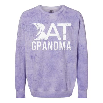 Bat Grandma Colorblast Crewneck Sweatshirt