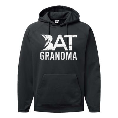 Bat Grandma Performance Fleece Hoodie